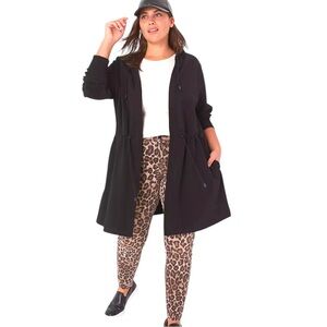 Lane Bryant Signature Fit Straight Jean In Leopard Animal Print EUC 22